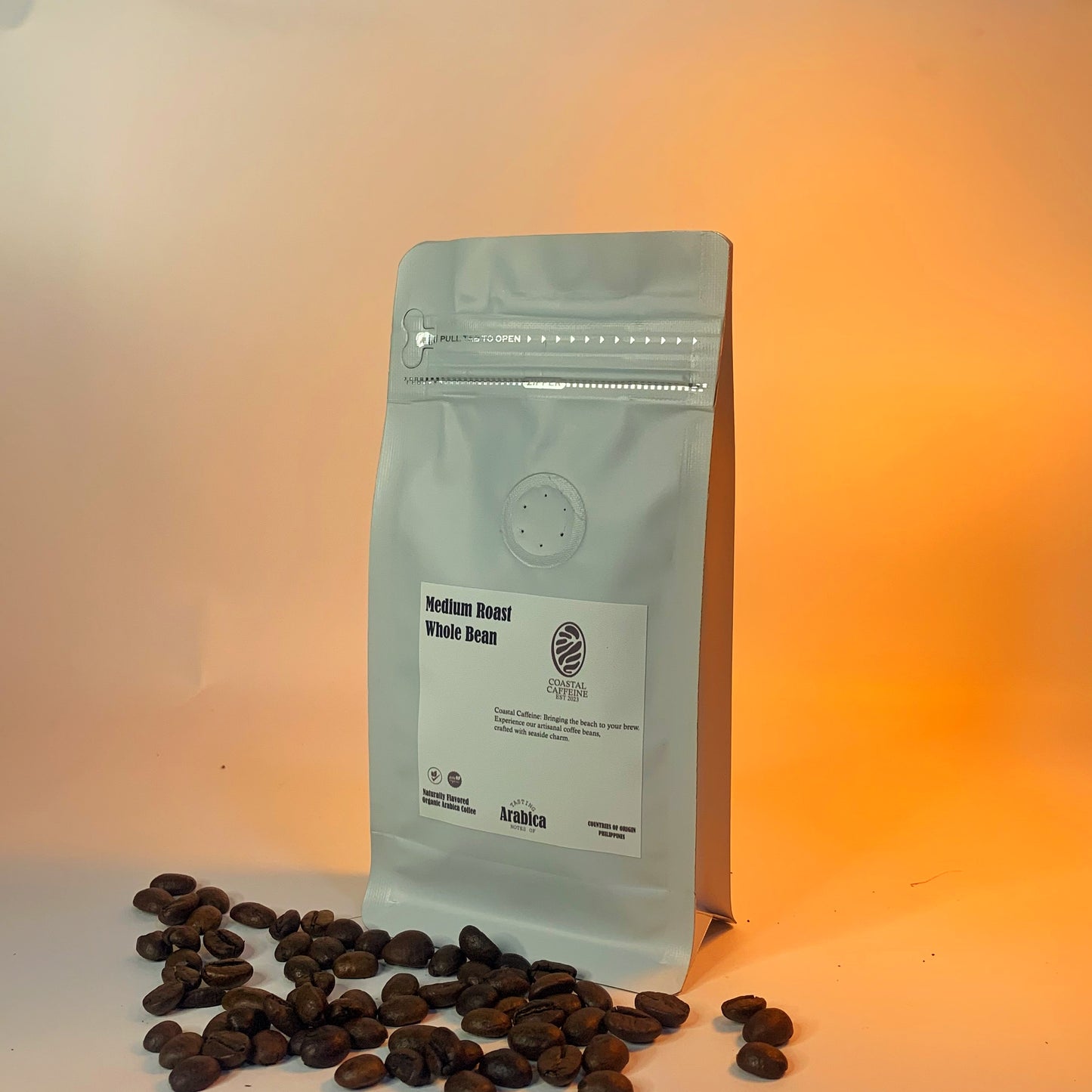 arabica medium roast coffee bag