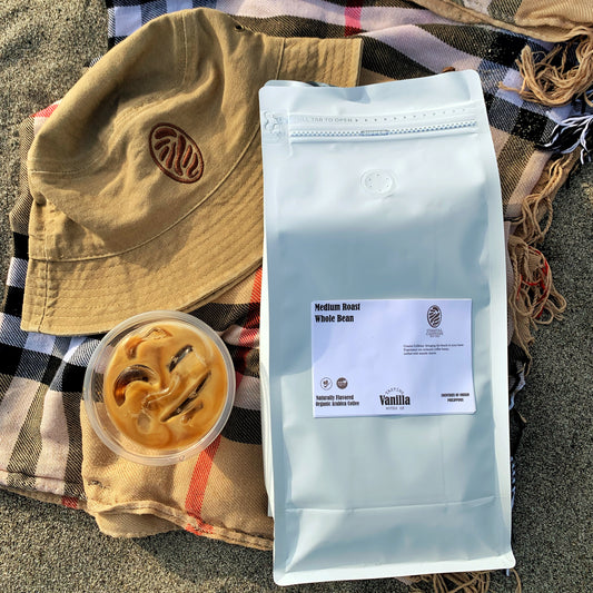 vanilla medium roast coffee bag